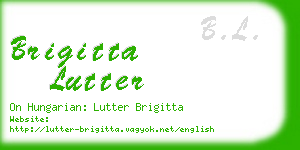brigitta lutter business card